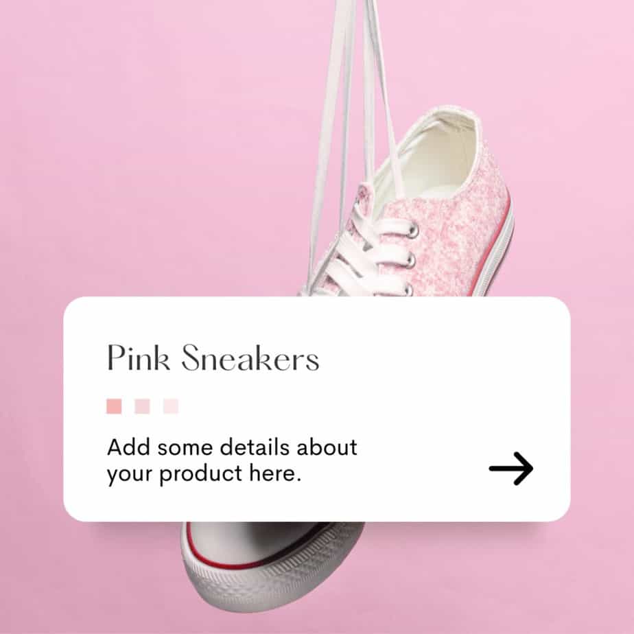 Pink Simple Product Showcase Instagram Post